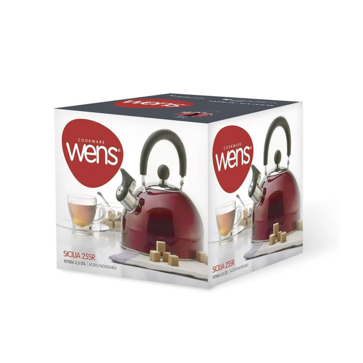 Tetera Sicilia de 2500 ml en acero inoxidable, elegante y duradera. Perfecta para tus infusiones. ¡Compra hoy y disfruta de un té exquisito!-4