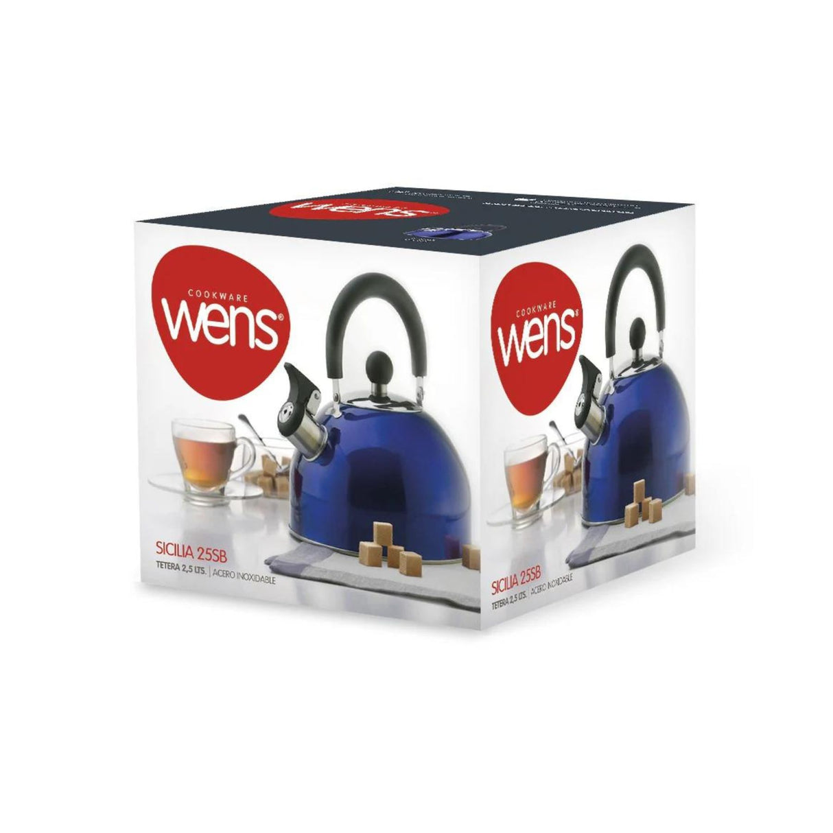 Tetera Sicilia de 2500 ml en acero inoxidable, elegante y duradera. Perfecta para tus momentos de té. ¡Compra hoy y disfruta de su estilo!-4