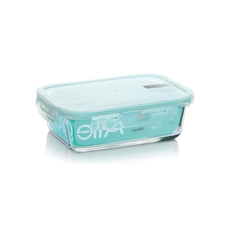 Contenedor Alimentos Hermetico Rectangular 420ml Vidrio Allegra. Mantén tus alimentos frescos y organizados. ¡Compra ahora y mejora tu cocina!-2