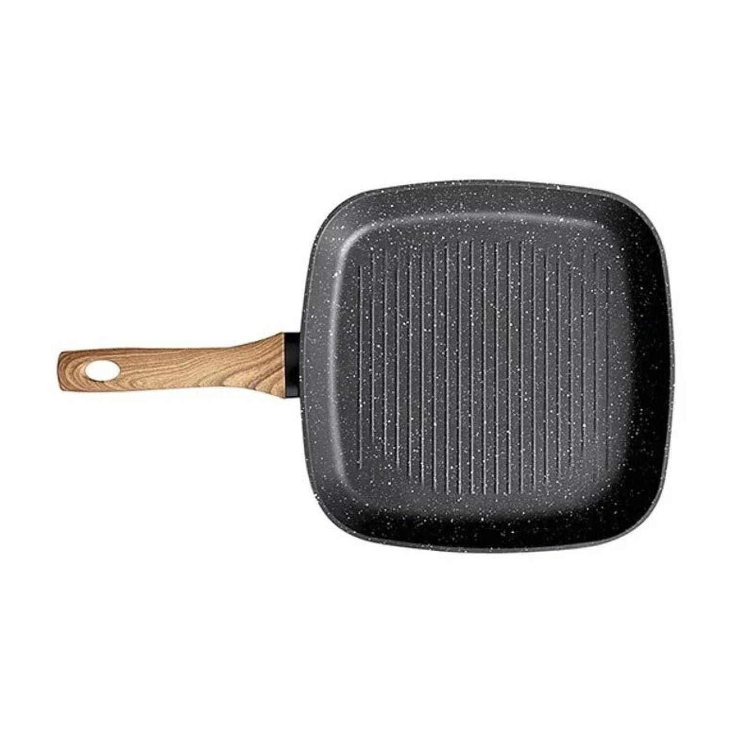Sartén Grill de 28cm Keep Granite Line, antiadherente y resistente. Perfecta para asar sin aceite. ¡Cocina saludable, compra hoy!-2-1
