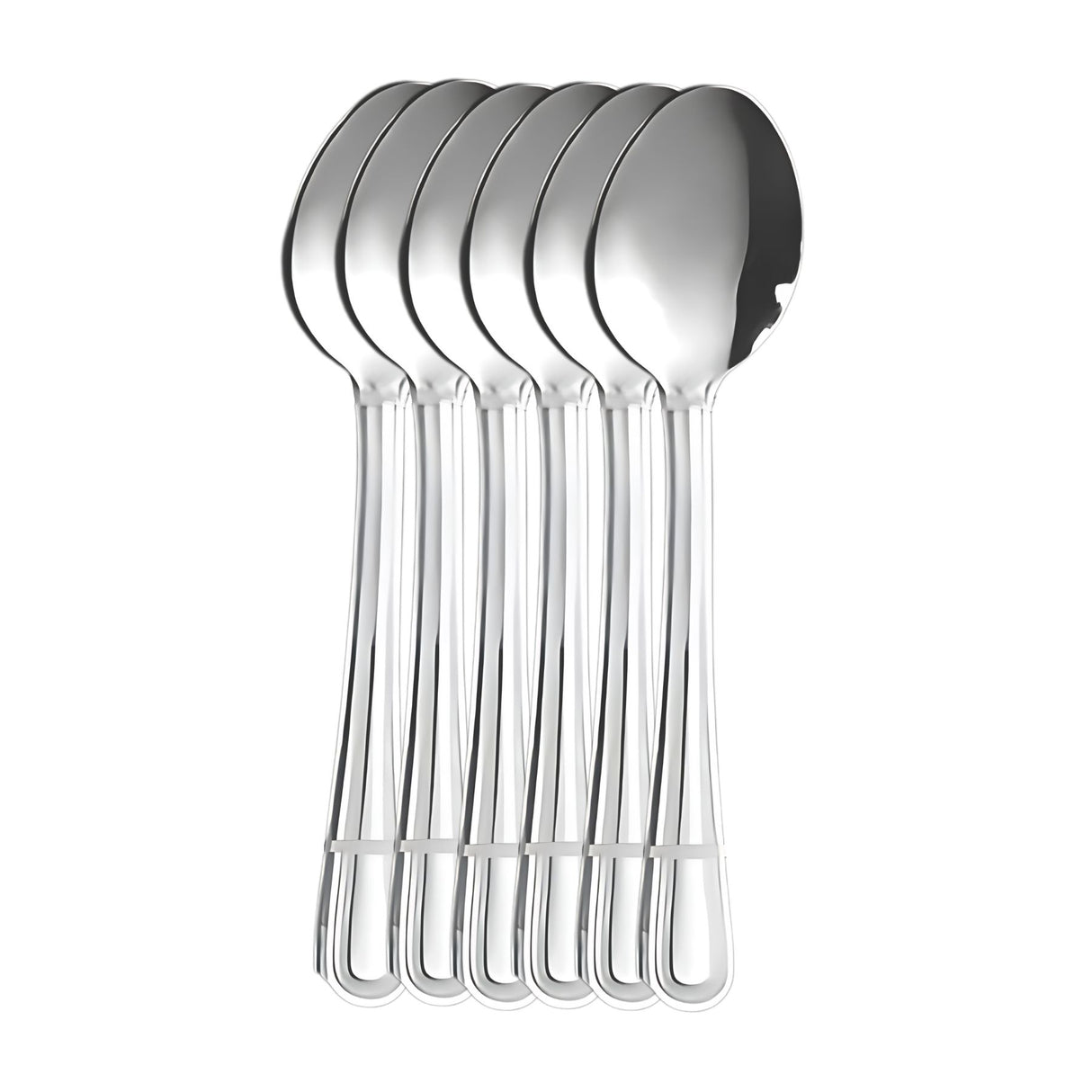 Set de 6 cucharas para té de acero inoxidable, elegantes y duraderas. Perfectas para disfrutar tus infusiones. ¡Compra ahora y mejora tu experiencia!-3-1