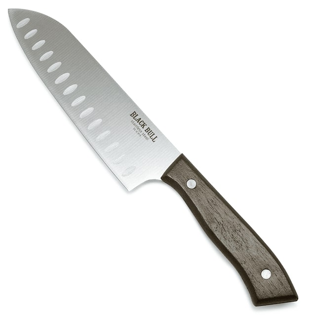Cuchillo Santoku 31cm Acero Inoxidable Black Bull Mejora tus cortes con precisión y estilo. ¡Adquiere el tuyo y transforma tu experiencia culinaria!-1