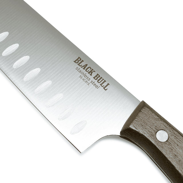 Set Tabla Fibra Trigo y Santoku 30cm Acero Black Bull Disfruta de una cocina eficiente y elegante. Mejora tus habilidades culinarias hoy mismo.-4