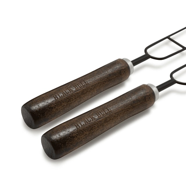 Set 2 Anticuchos Dobles 41cm Acero Asado Black Bull Mejora tus asados con este set funcional y elegante. ¡Haz tu pedido y disfruta de una parrilla perfecta!-2