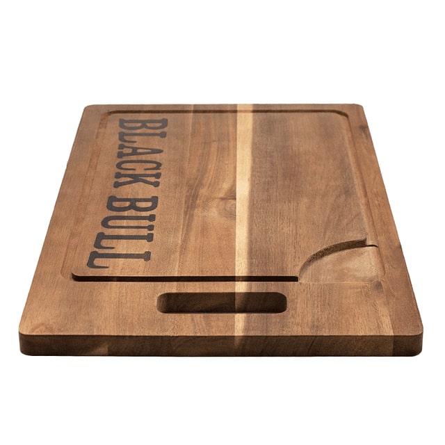 Tabla Madera Acacia 45Cm Asados Cocina Natural Carne Black Bull Disfruta de una cocina elegante y funcional. ¡Haz tu pedido y transforma tu experiencia culinaria!-3