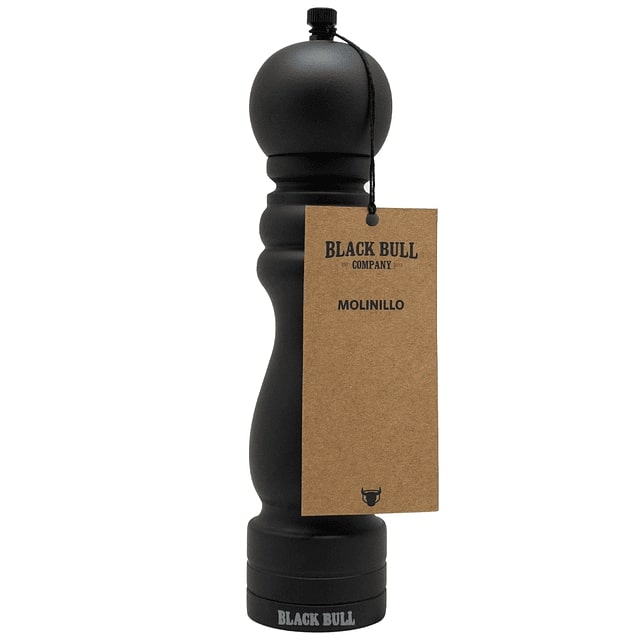 Molinillo Black Bull Madera 22 Cm Especias Sal Pimienta Cocina Disfruta de un molido perfecto y realza tus platos. ¡Haz tu compra y mejora tu cocina hoy!-2