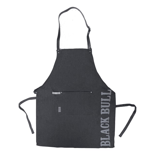 Delantal Pechera Black Bull Asado Parrilla Barbacoa Cocina Protege tu ropa mientras cocinas con estilo. ¡Haz tu pedido y disfruta de la cocina sin preocupaciones!-1