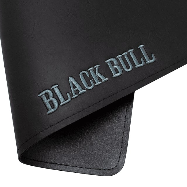 Individual PU Black Bull negro de 30x45 cm, resistente a manchas y fácil de limpiar, ideal para cenas elegantes y uso diario.-1-3-1-1