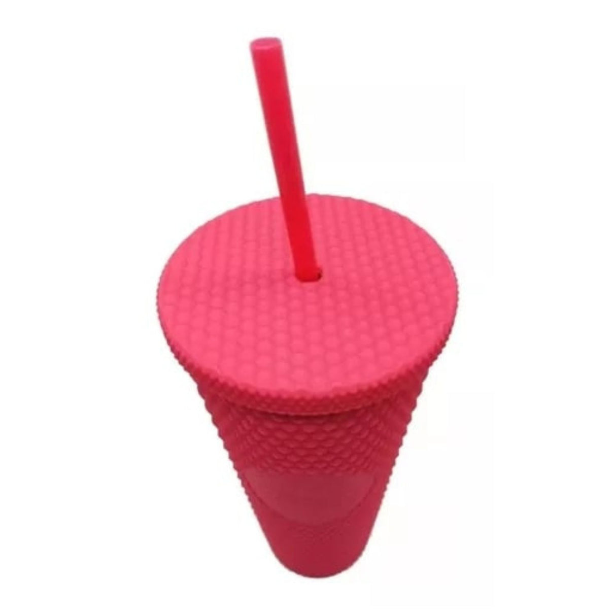Vaso tumbler térmico rosa de 710 ml, plástico duradero, tapa hermética y bombilla reutilizable, ideal para bebidas calientes y frías.-3-2-1-1