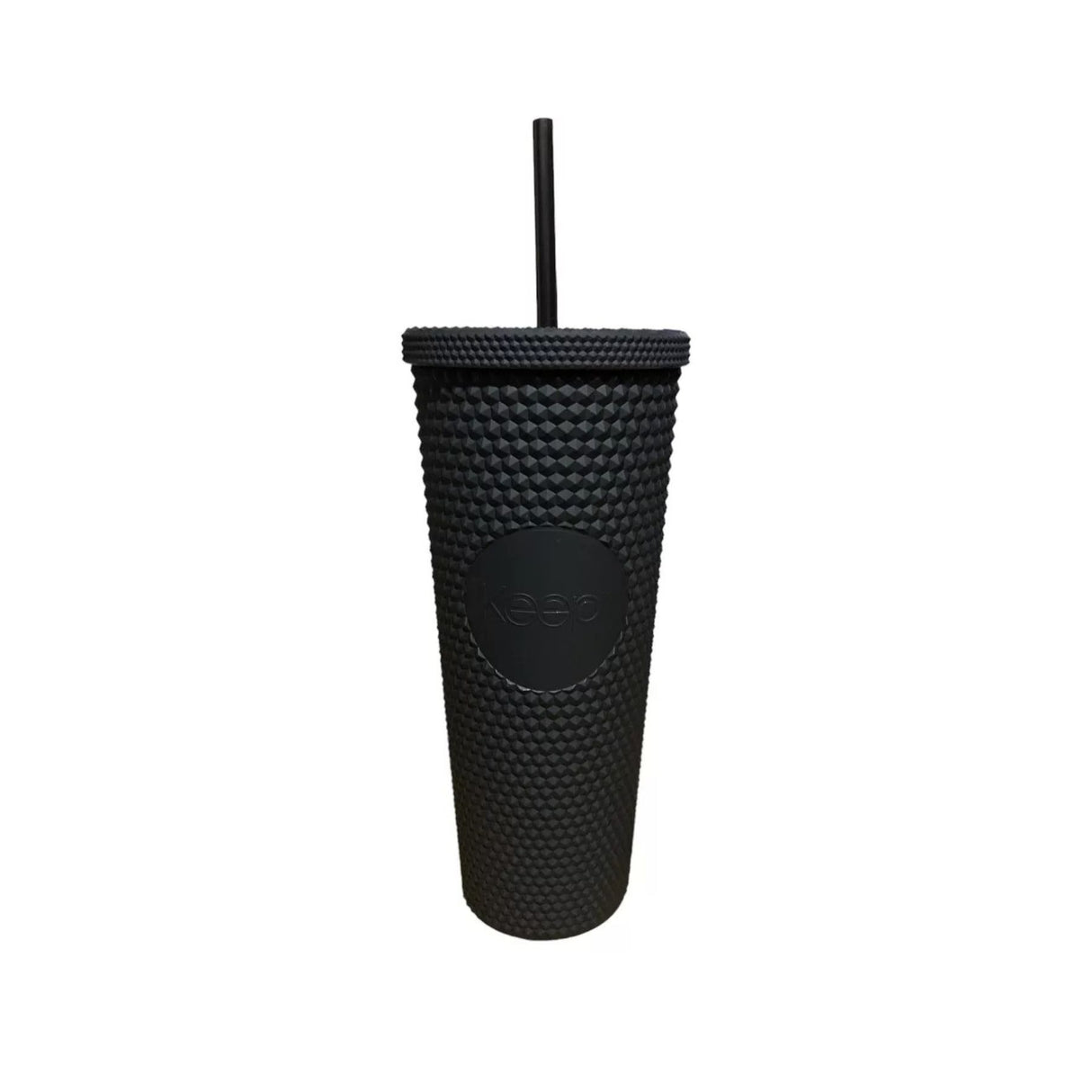 Vaso Tumbler térmico negro de 710 ml, plástico duradero, tapa hermética, ideal para bebidas calientes y frías, perfecto para llevar.-4-4-1-1