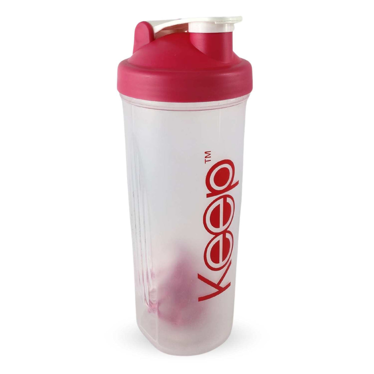 Botella Keep Shaker Value 700ml rosa, fabricada en plástico BPA-free, ideal para mezclar proteínas y agua, con tapa hermética anti-derrame.-1-3-1-1