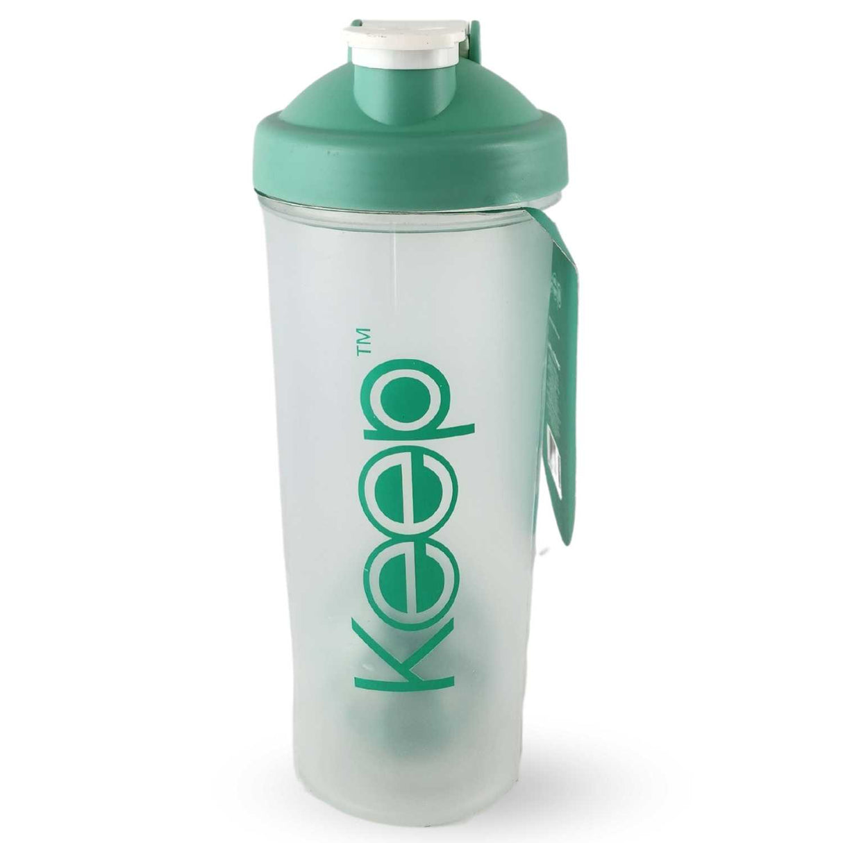 Botella turquesa de 700ml, resistente y libre de BPA, ideal para mezclar proteínas y mantenerte hidratado en el gimnasio o al aire libre.-1-1-1-1