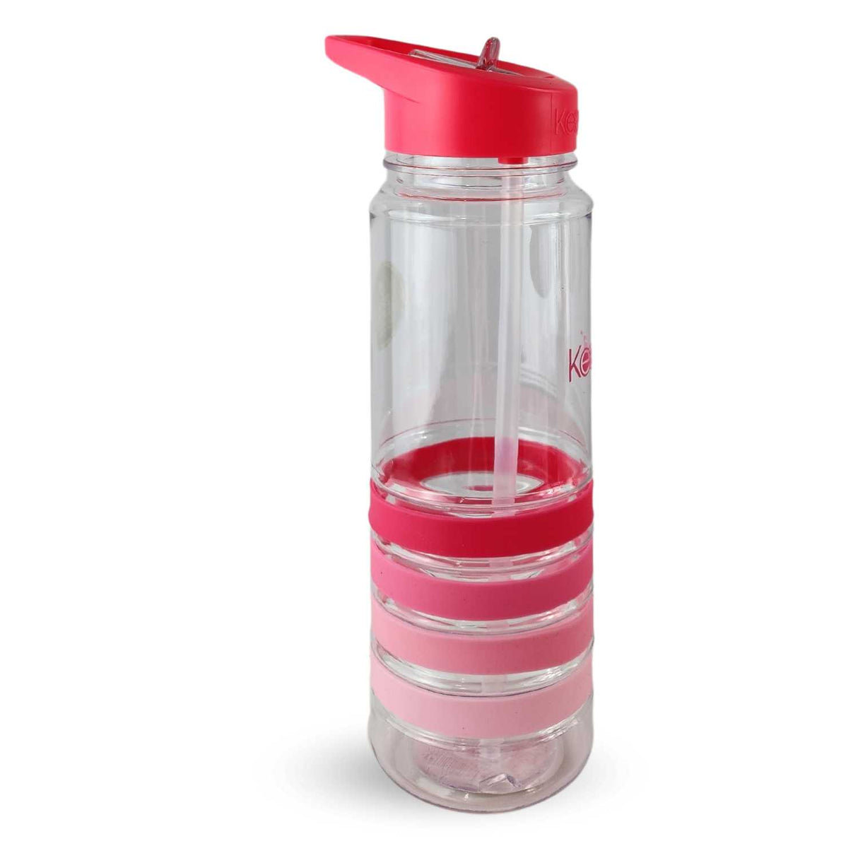Botella Keep 750ml de plástico BPA-free, con bandas de colores, cierre hermético y diseño ergonómico, ideal para hidratación diaria.-1-3-1-1