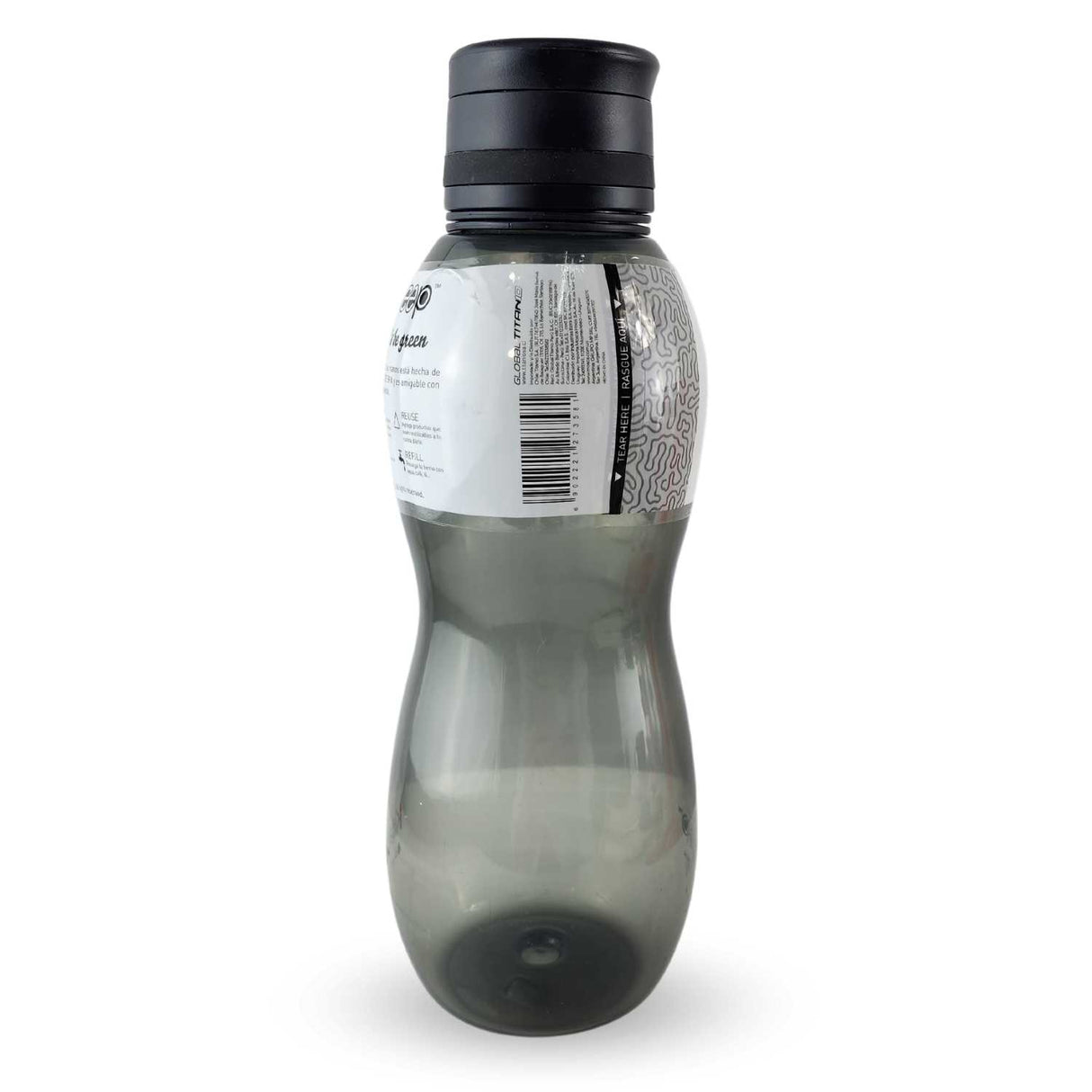 Botella de silicona negra de 700ml, libre de BPA, con cierre hermético, ideal para agua y jugos en oficina o gimnasio.-1-3-1-1