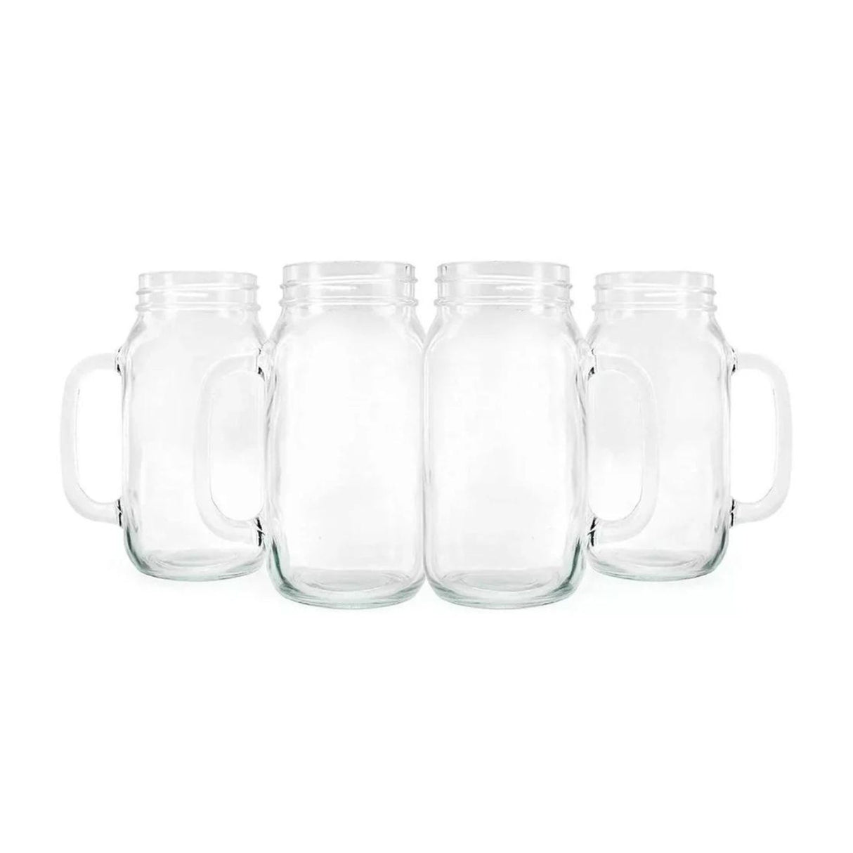 Set de 4 vasos Mojito Mason Glass, perfectos para disfrutar tus cócteles favoritos. ¡Compra hoy y eleva tu experiencia de bebida!-2-1
