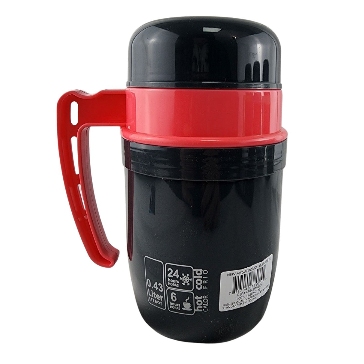 Termo New Mega 430mL Comida Caliente Boca Ancha Colores. Mantén tus alimentos calientes por horas. ¡Compra ahora y disfruta de comidas perfectas!-1-1-3