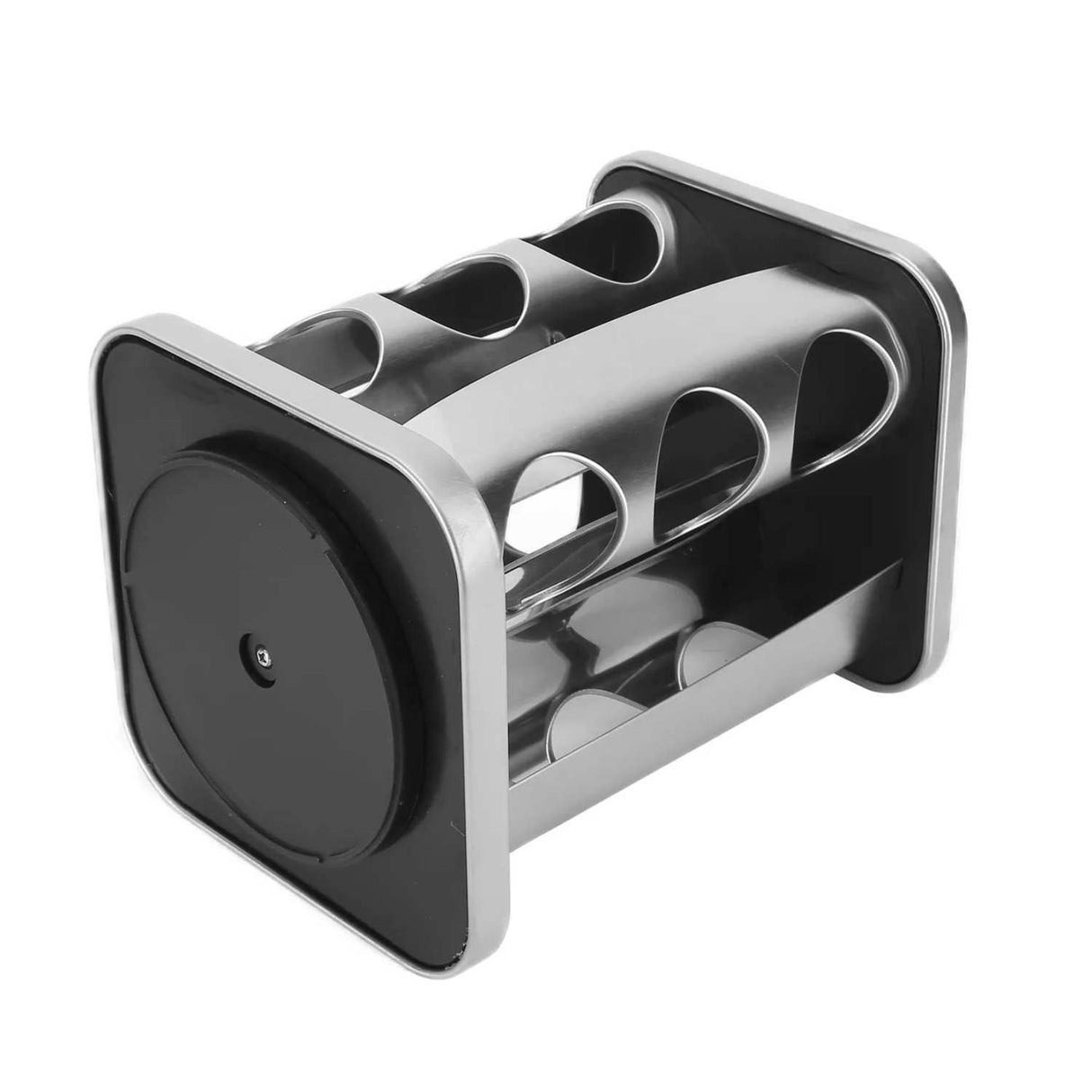 Rack Giratorio 12 Condimenteros Metálico Cuadrado con Frascos. Organización práctica y elegante para especias en tu cocina. ¡Compra ahora!-1-1