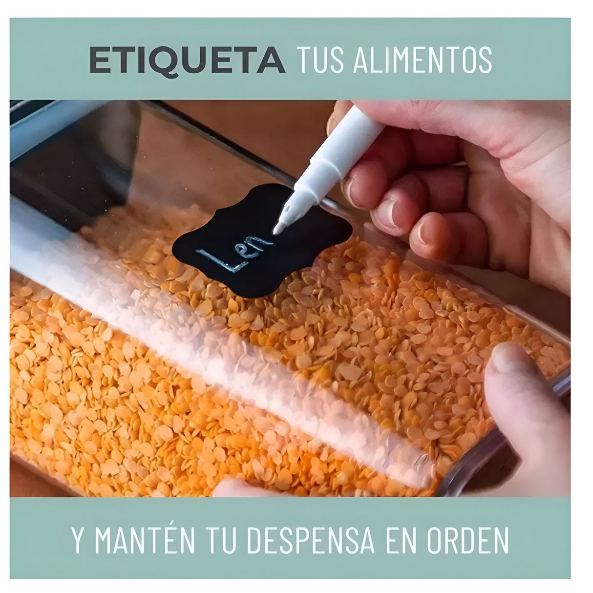 Set 7 Contenedores Pristiko Almacenamiento Cocina. Mantén tus alimentos frescos y organizados. ¡Compra ahora y transforma tu cocina!-3
