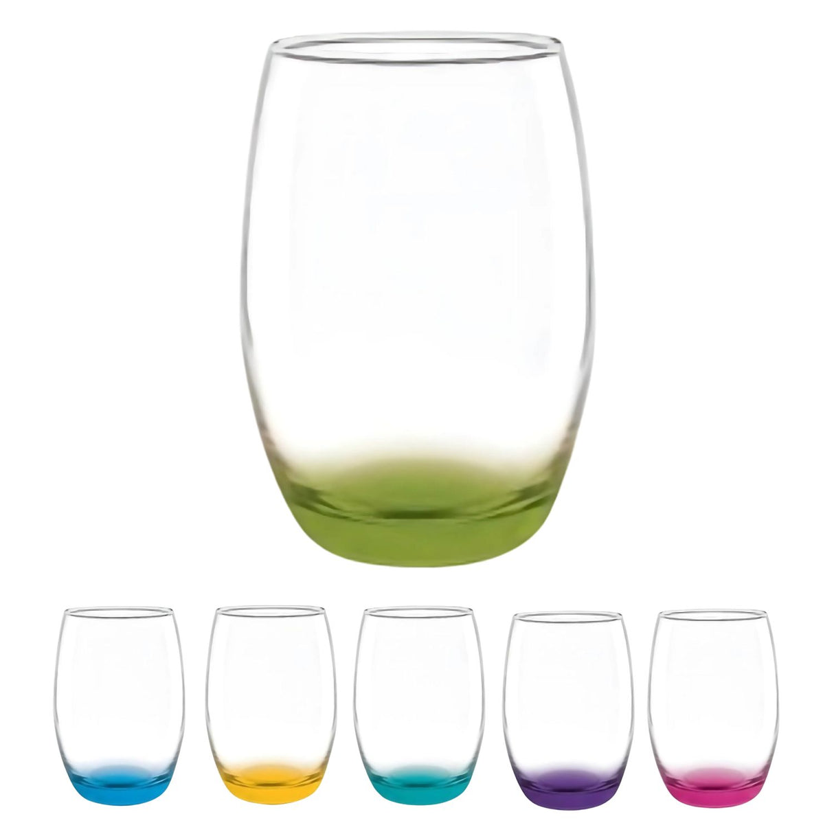 Set 6 Vasos Altos Mikonos Fondo Color 460mL Cristar. Perfectos para tus bebidas favoritas y dar un toque elegante a tu mesa. ¡Compra ahora y sorpréndete!-4