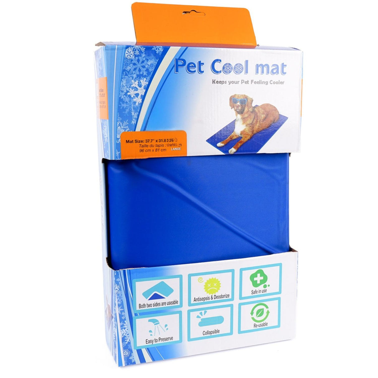 Manta Gel Mascotas Diseño Liso Talla L Resfrescante Verano. Ideal para mantener a tu mascota fresca en días calurosos. ¡Compra ahora y cuida su confort!-2