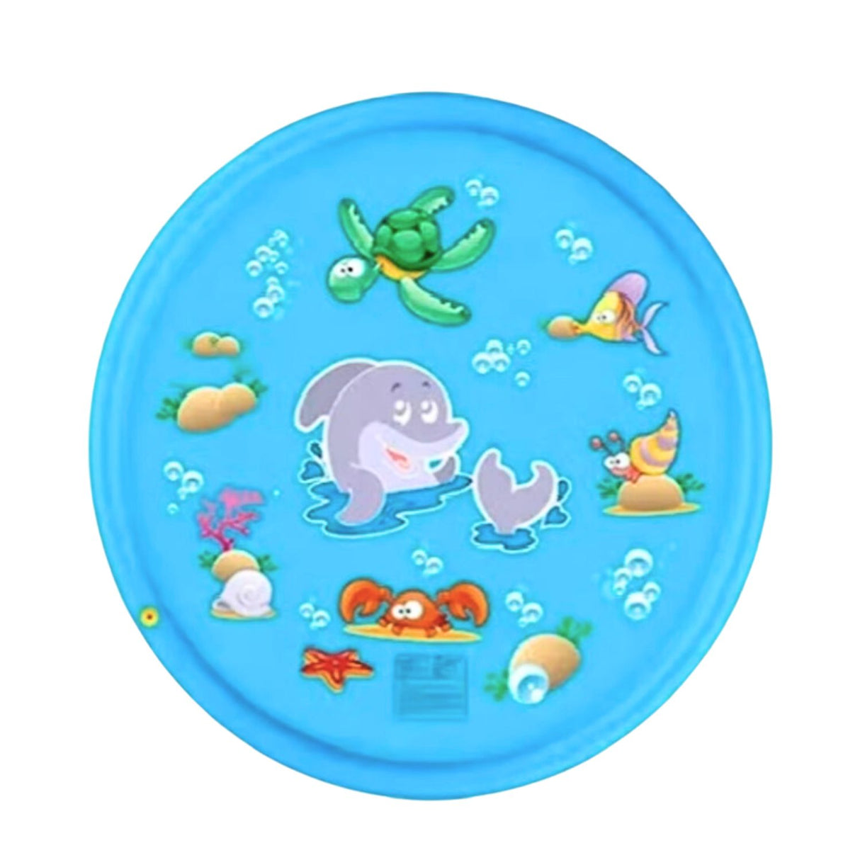 Alfombra Inflable Lanza Agua Dibujos Marinos Niños 170x170cm 1-2