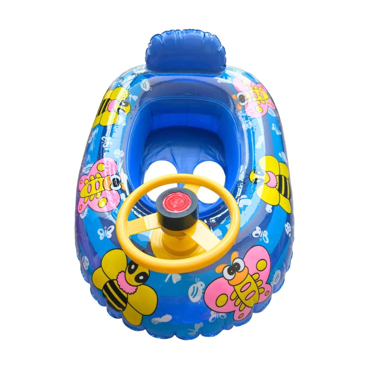 Flotador Infantil Auto Con Volante: Diversión Segura para Pequeños Navegantes. Ideal para que los niños jueguen en el agua. ¡Compra ahora y disfruta!-1
