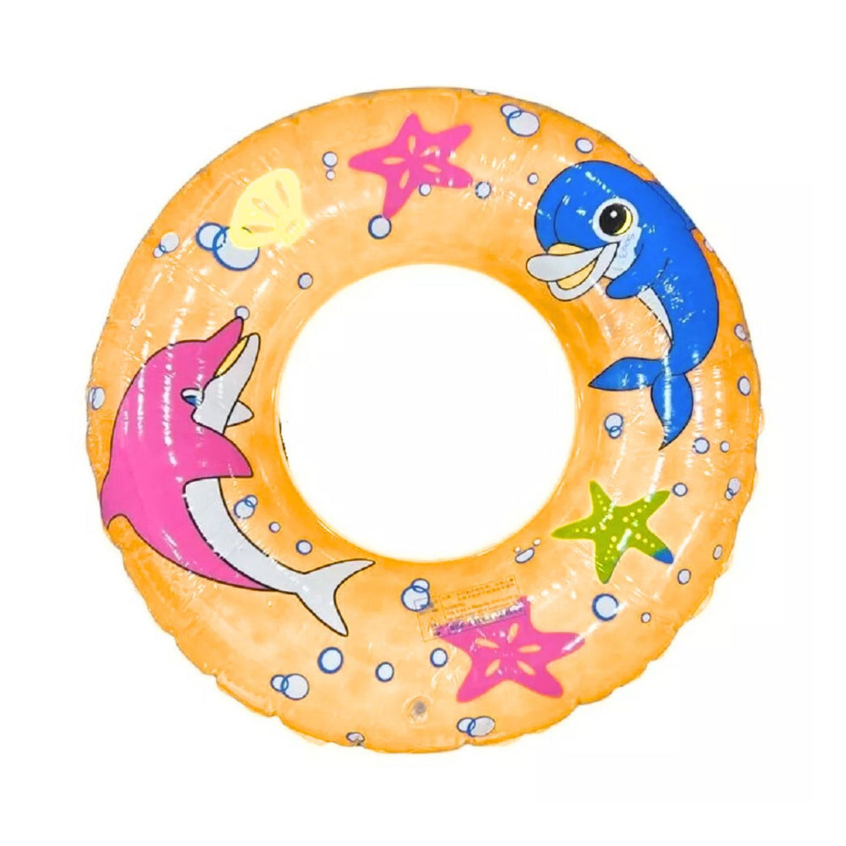 Flotador Redondo Diseño Mar Amarillo Salvavidas 90 Cm Disfruta de la seguridad en el agua. ¡Compra ahora y diviértete sin preocupaciones!-1