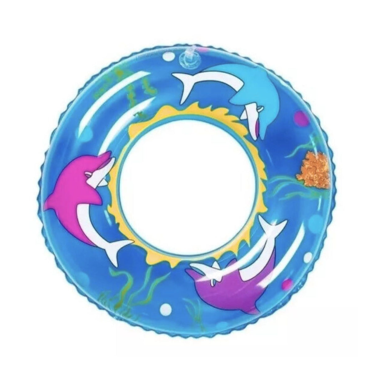 Flotador Redondo Diseño Mar Azul Salvavidas 90 Cm Disfruta de la playa con seguridad y estilo. ¡Compra ahora y haz que tu verano sea inolvidable!-1