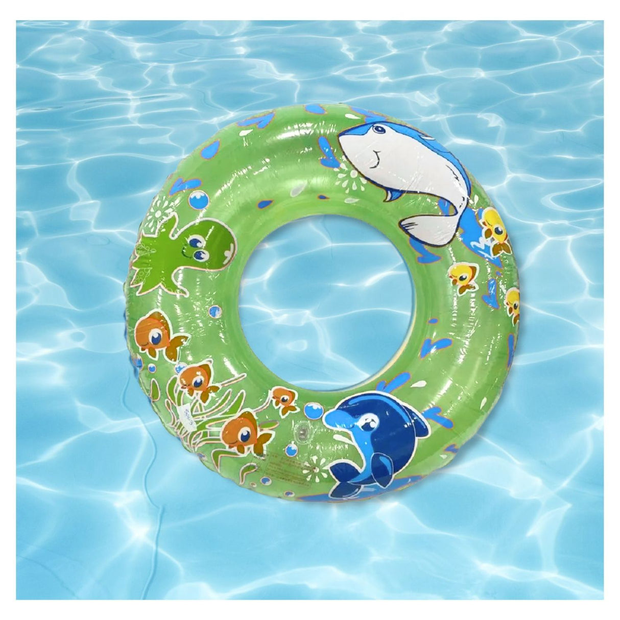 Flotador Redondo Diseño Mar Verde Salvavidas 90 Cm Disfruta de la seguridad en el agua. ¡Compra ahora y haz que tus días de playa sean inolvidables!-3