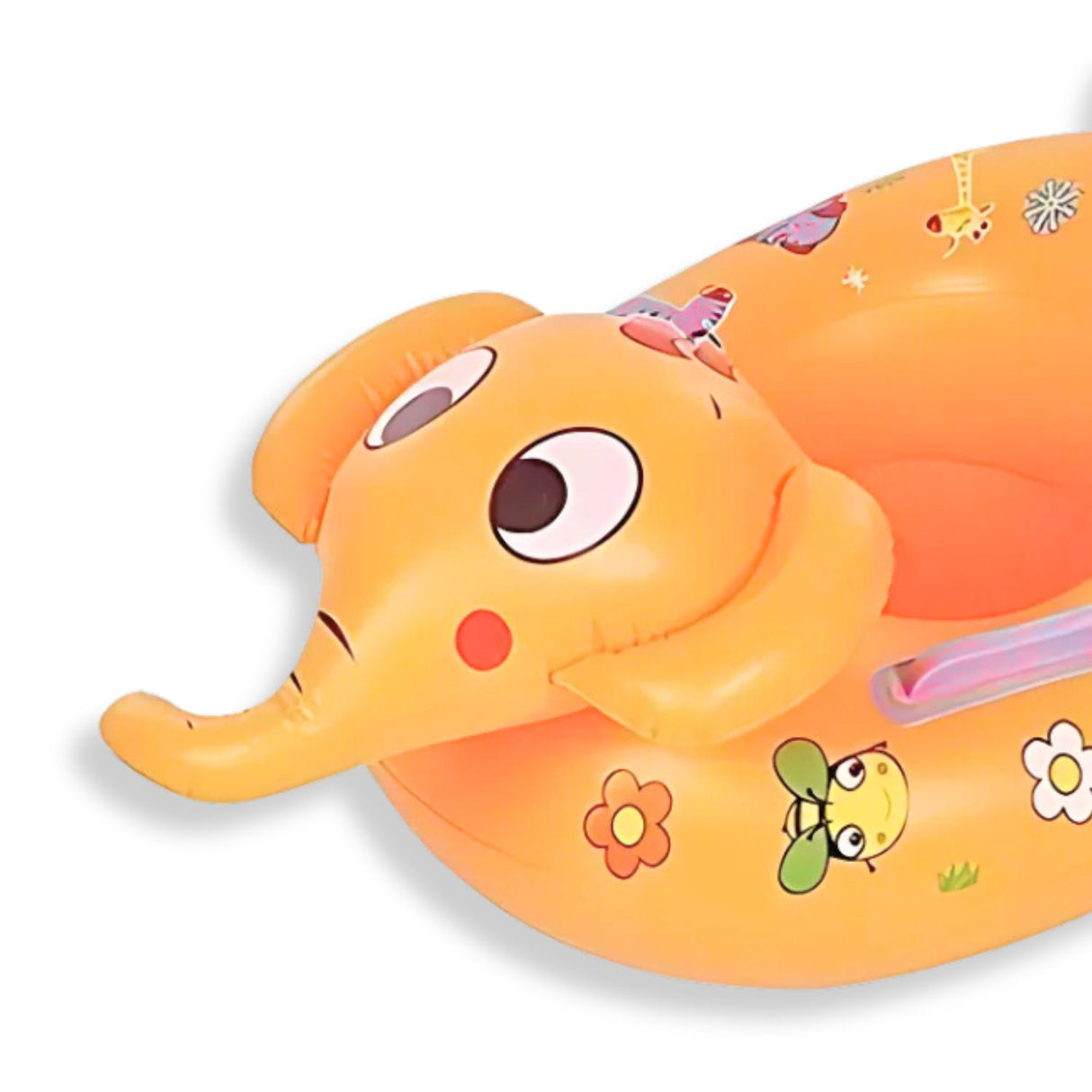 Flotador Inflable Elefante Naranjo 70x55 Cm Disfruta del verano con estilo y comodidad. ¡Compra ahora y haz que tus días de sol sean inolvidables!-2