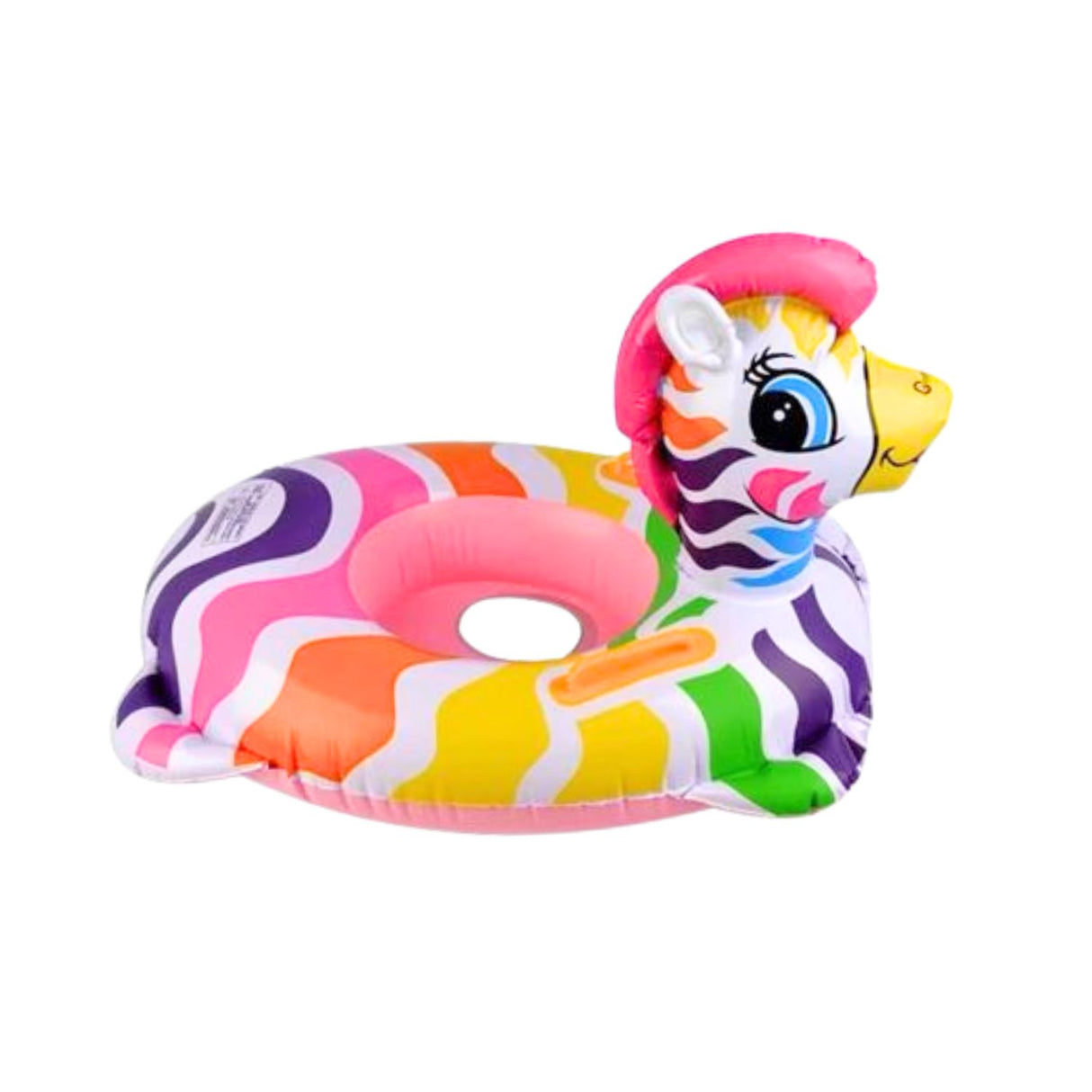 Flotador Salvavidas Cebra Rosada Agarre 80x60 Disfruta de la seguridad en el agua. ¡Compra ahora y haz que tus días de verano sean inolvidables!-1