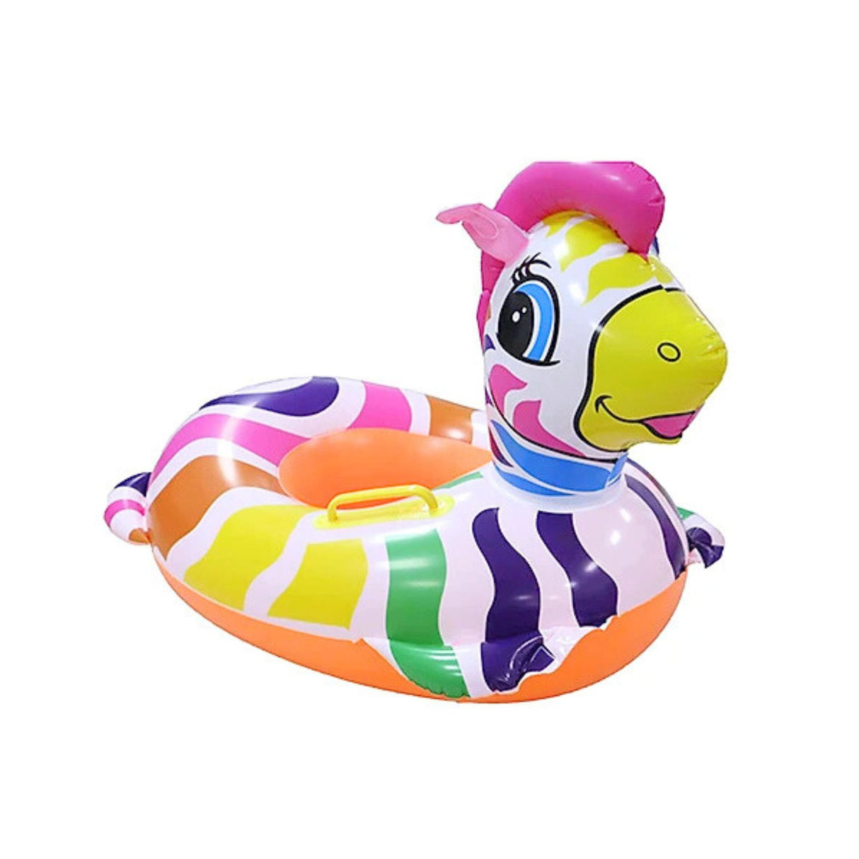 Flotador Salvavidas Cebra Naranjo Agarre 80x60cm Disfruta de la seguridad en el agua. ¡Compra ahora y asegúrate de un verano divertido!-1