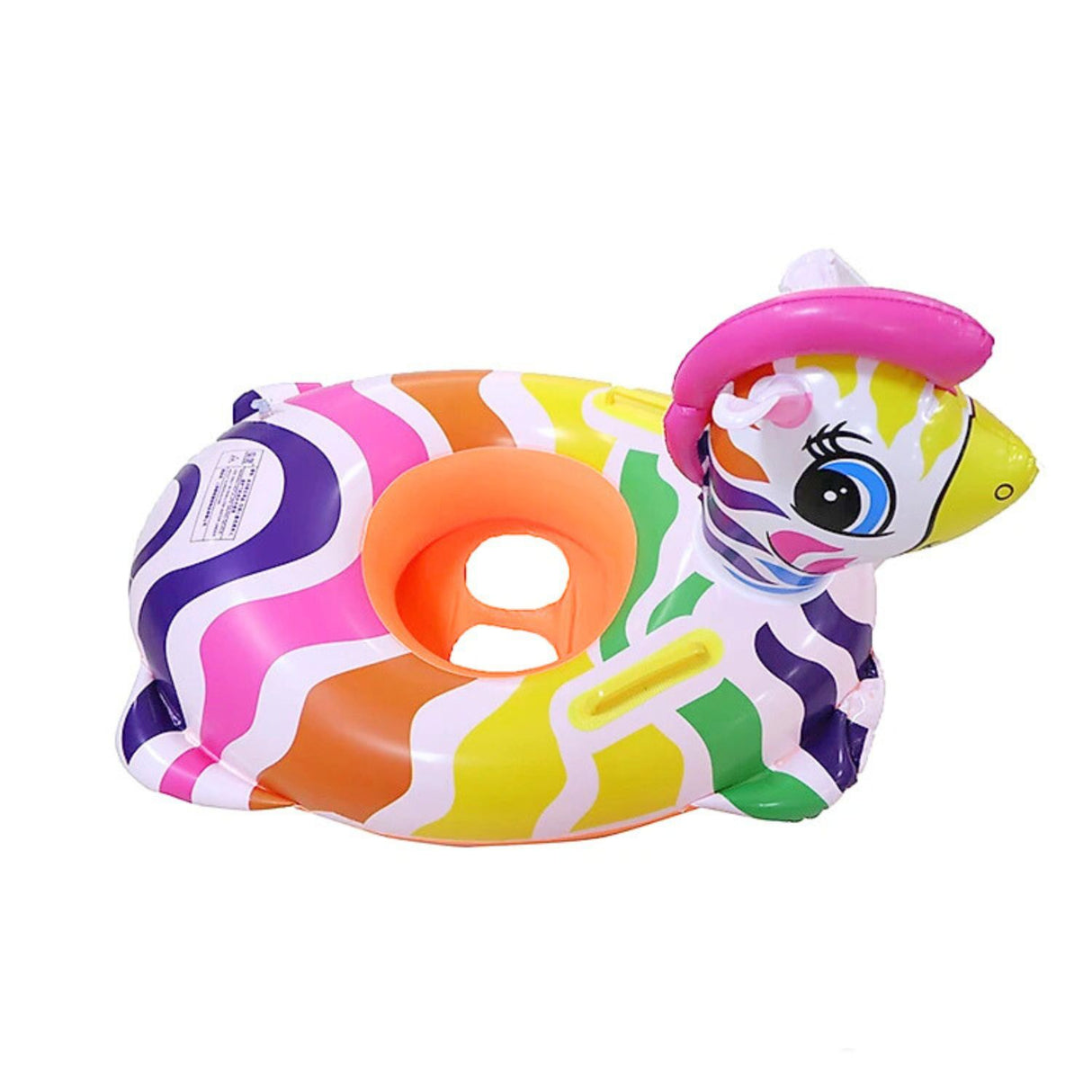 Flotador Salvavidas Cebra Naranjo Agarre 80x60cm Disfruta de la seguridad en el agua. ¡Compra ahora y asegúrate de un verano divertido!-2