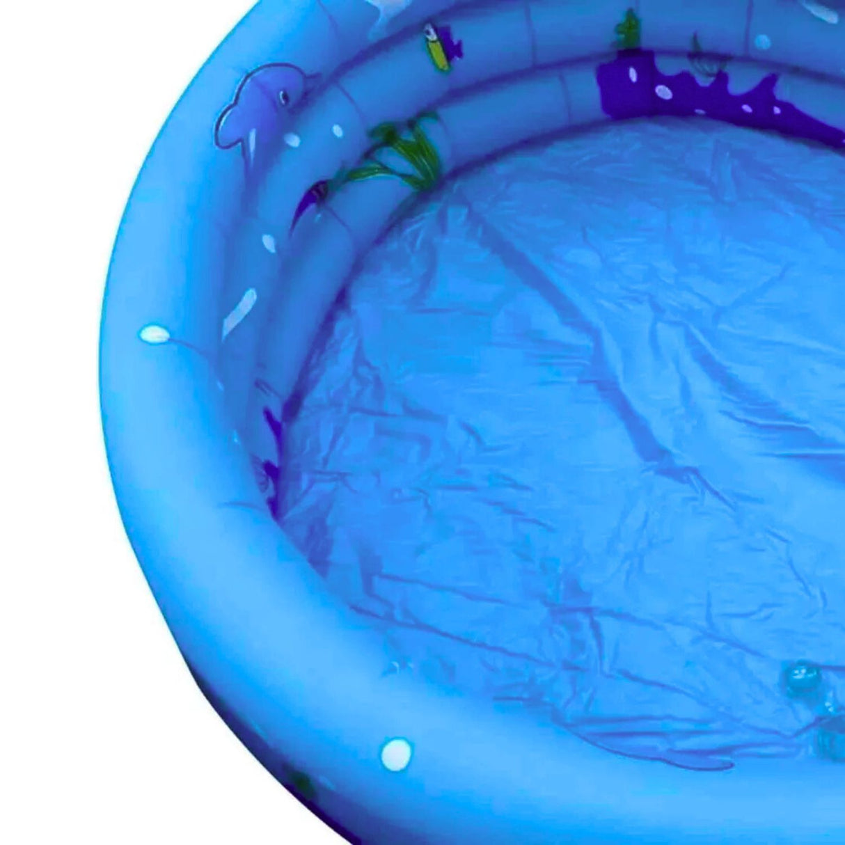Piscina Inflable 90cm Para Niños 3 Anillos Azul Diviértete en el agua con seguridad. ¡Compra ahora y disfruta del verano!-1-3