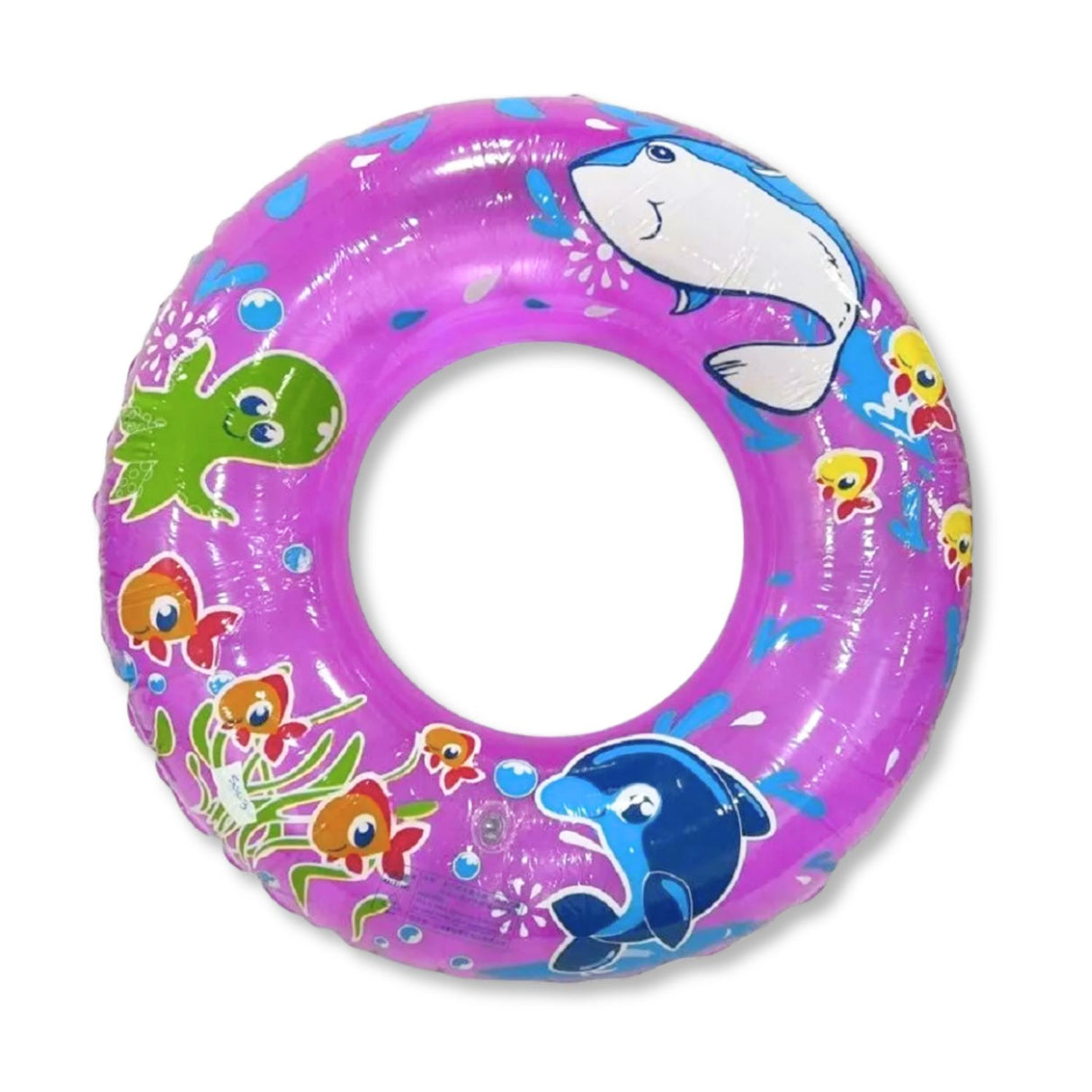 Flotador Redondo Diseño Mar Rosado Salvavidas 90 Cm Disfruta de días de diversión y seguridad en el agua. ¡Compra ahora y haz que tu verano sea inolvidable!-1