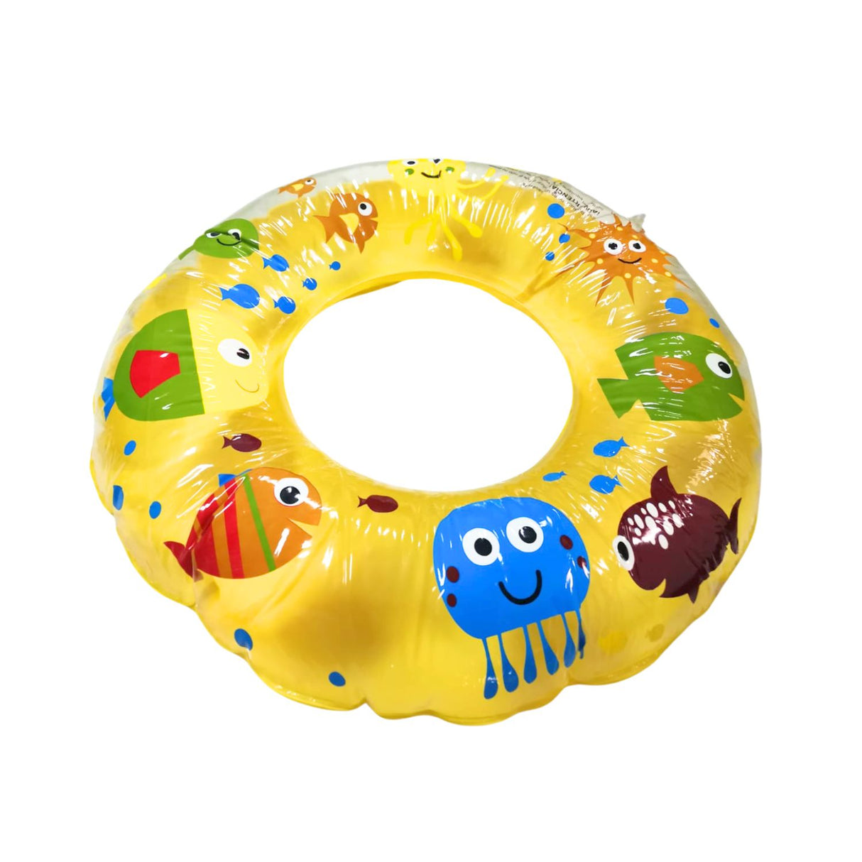 Flotador Redondo Diseño Mar Amarillo Salvavidas 70 Cm Disfruta de la seguridad en el agua. ¡Compra ahora y haz que tus días de playa sean inolvidables!-1-2