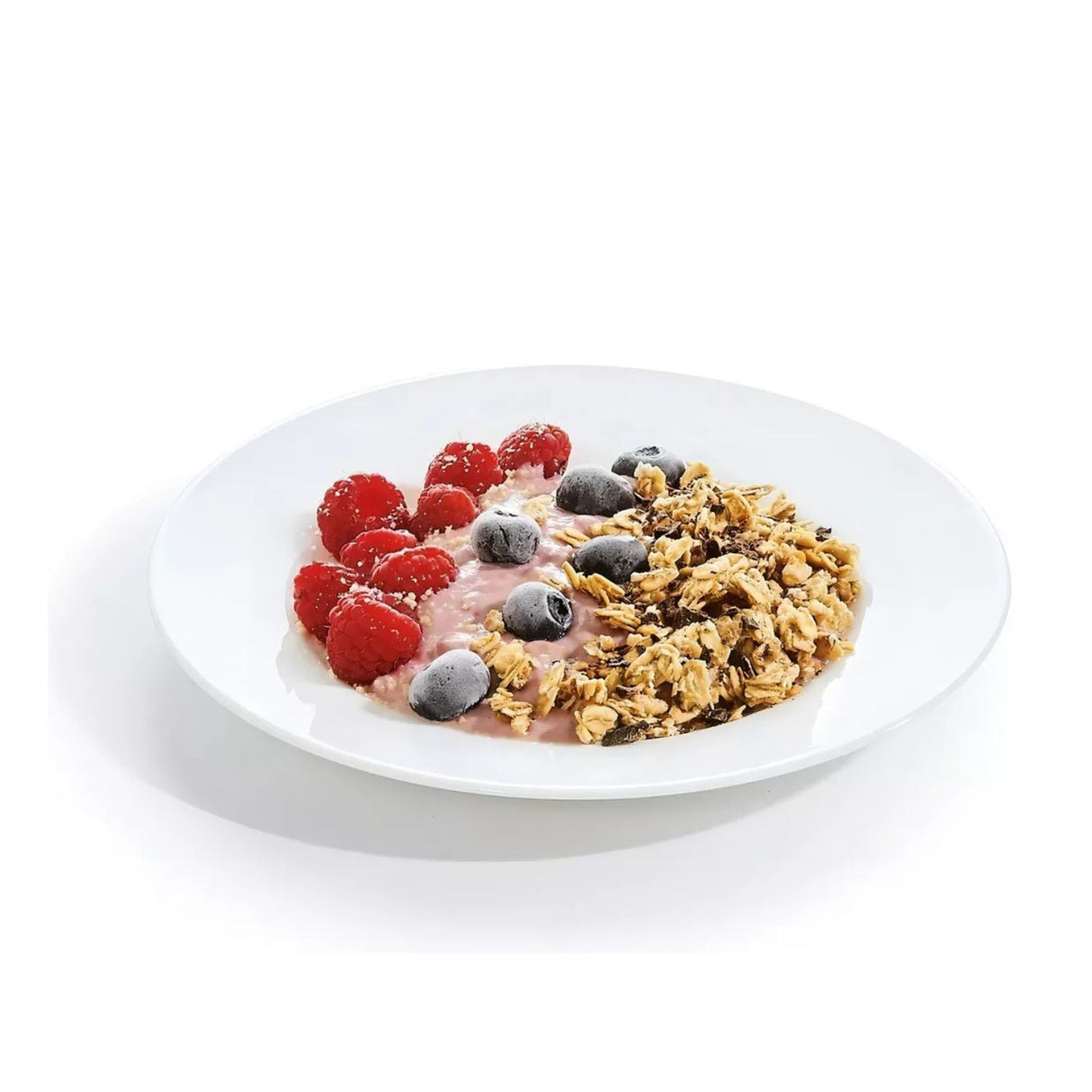 Set 6 Platos Pan Coupe 17,5cm Porcelana Blanca Hallen Rose-1-3