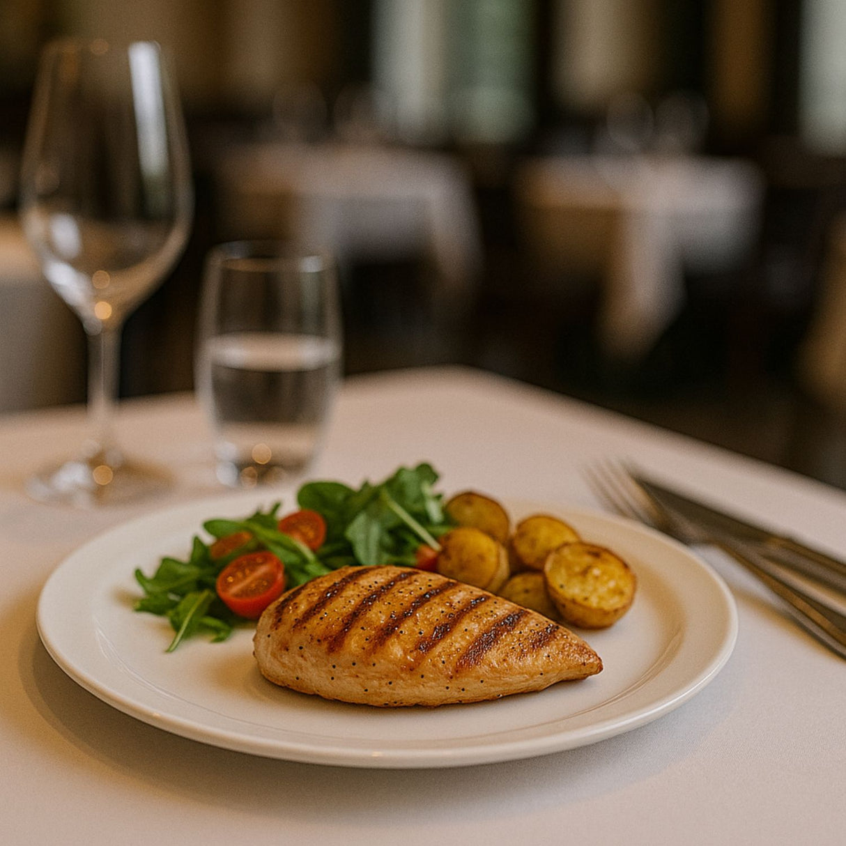 Plato Presentacion Coupe 26.7cm Porcelana Blanca Hallen-1-2