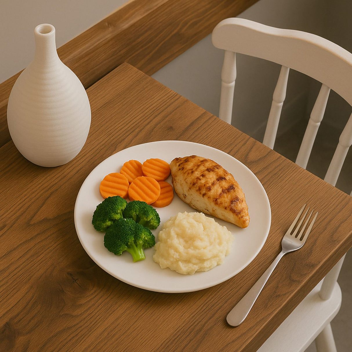 Plato Presentacion Coupe 26.7cm Porcelana Blanca Hallen-1-3