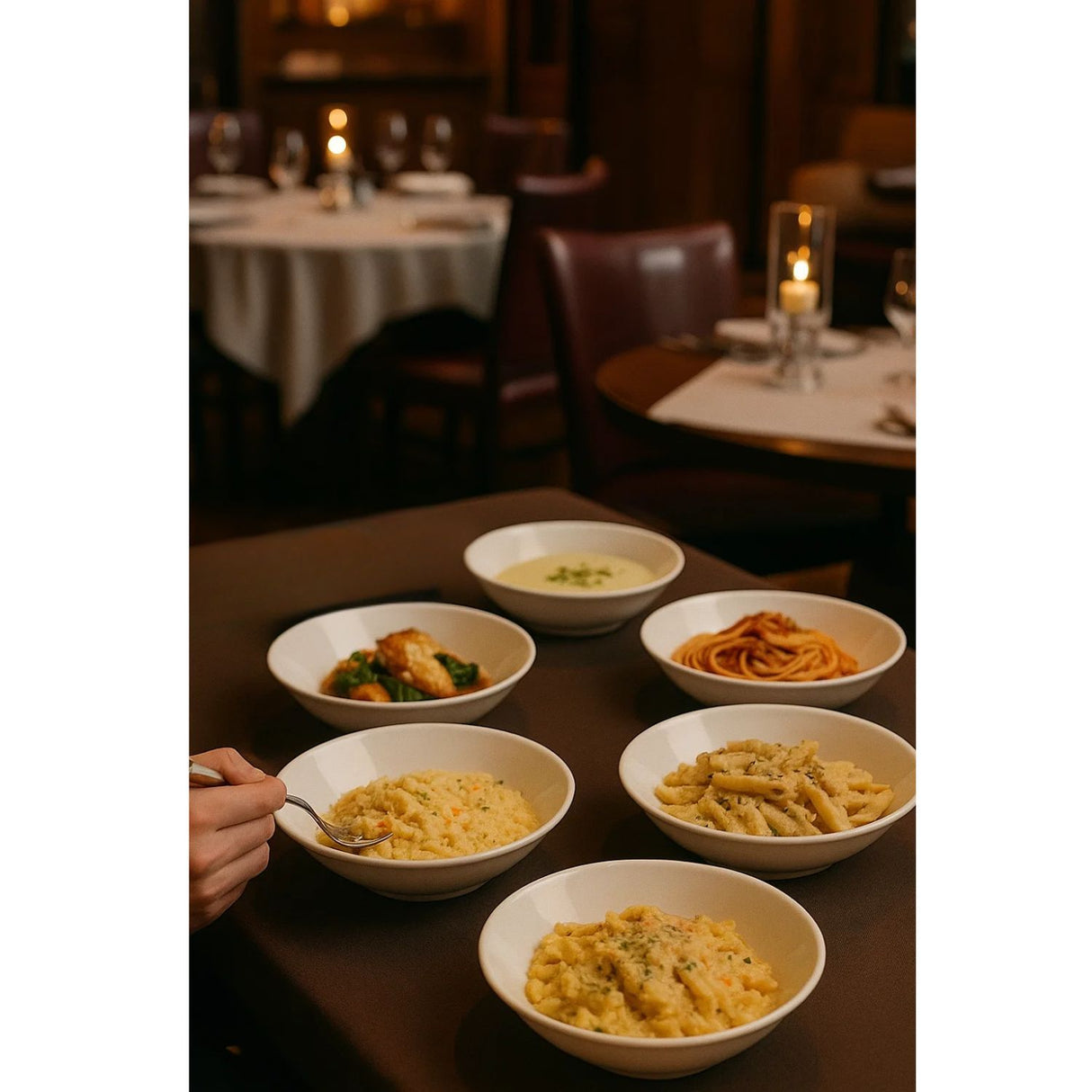 Set 6 Platos Bowl De Sopa 20cm Porcelana Blanca Hallen-1-3