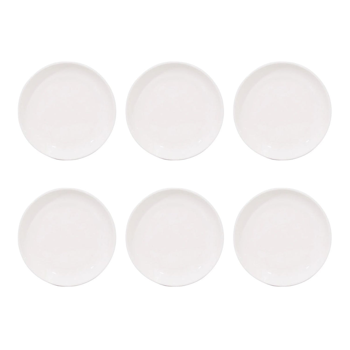 Set 6 Ensaladera Baja Redondo De 30.5cm Porcelana Blanca Hallen-1-1