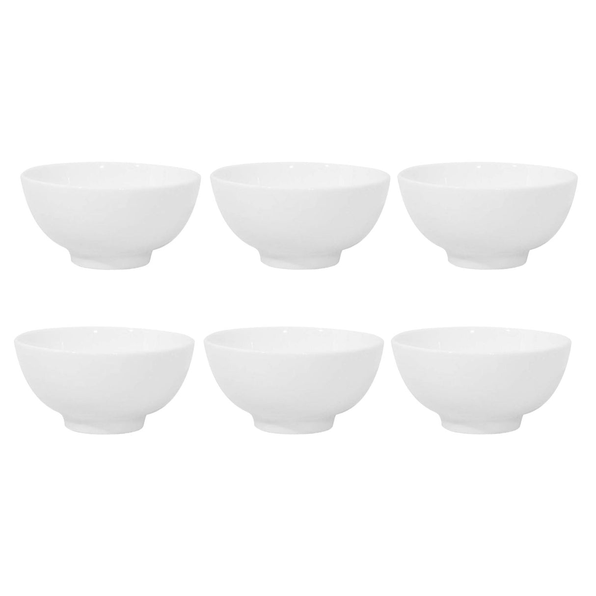 Set 6 Bowl Redondo De 11.5cm Porcelana Blanca Hallen-1-1
