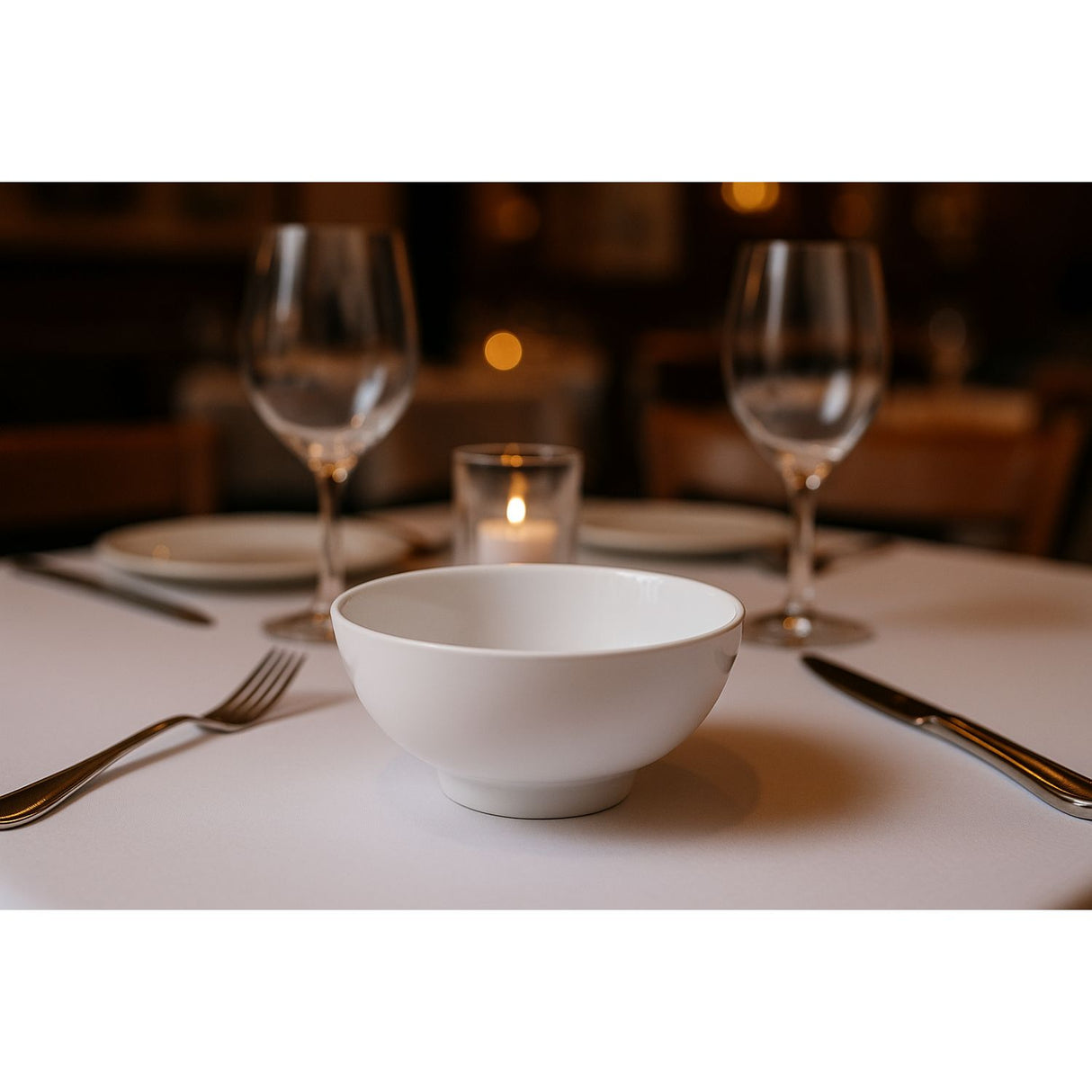 Set 6 Bowl Redondo De 11.5cm Porcelana Blanca Hallen-1-3