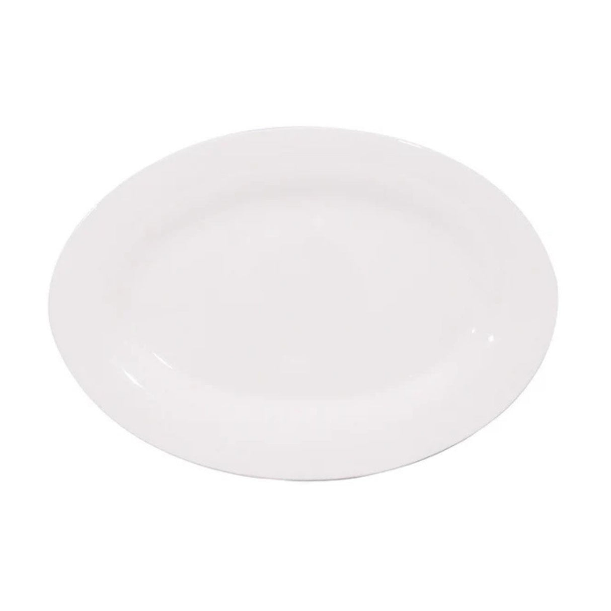 Fuente Ovalada 35.5cm Porcelana Blanca Hallen-1-1