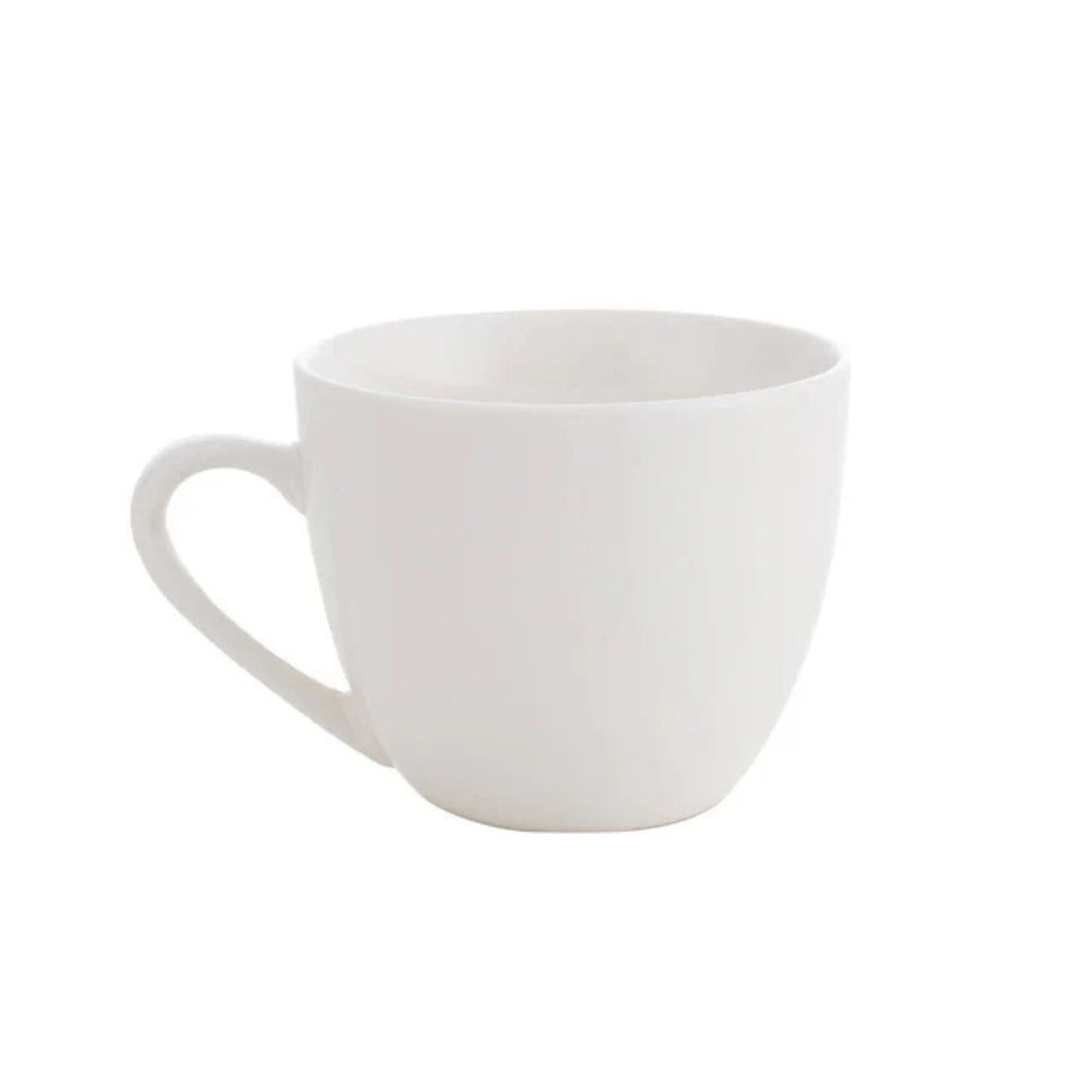 Taza De Te Redonda 260mL Porcelana Blanca Hallen-1-1