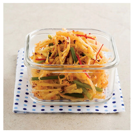 Contenedor De Vidrio Hermetico Cuadrado 490mL Glasslock. Mantén tus alimentos frescos y organizados. ¡Compra ahora y mejora tu cocina!-4