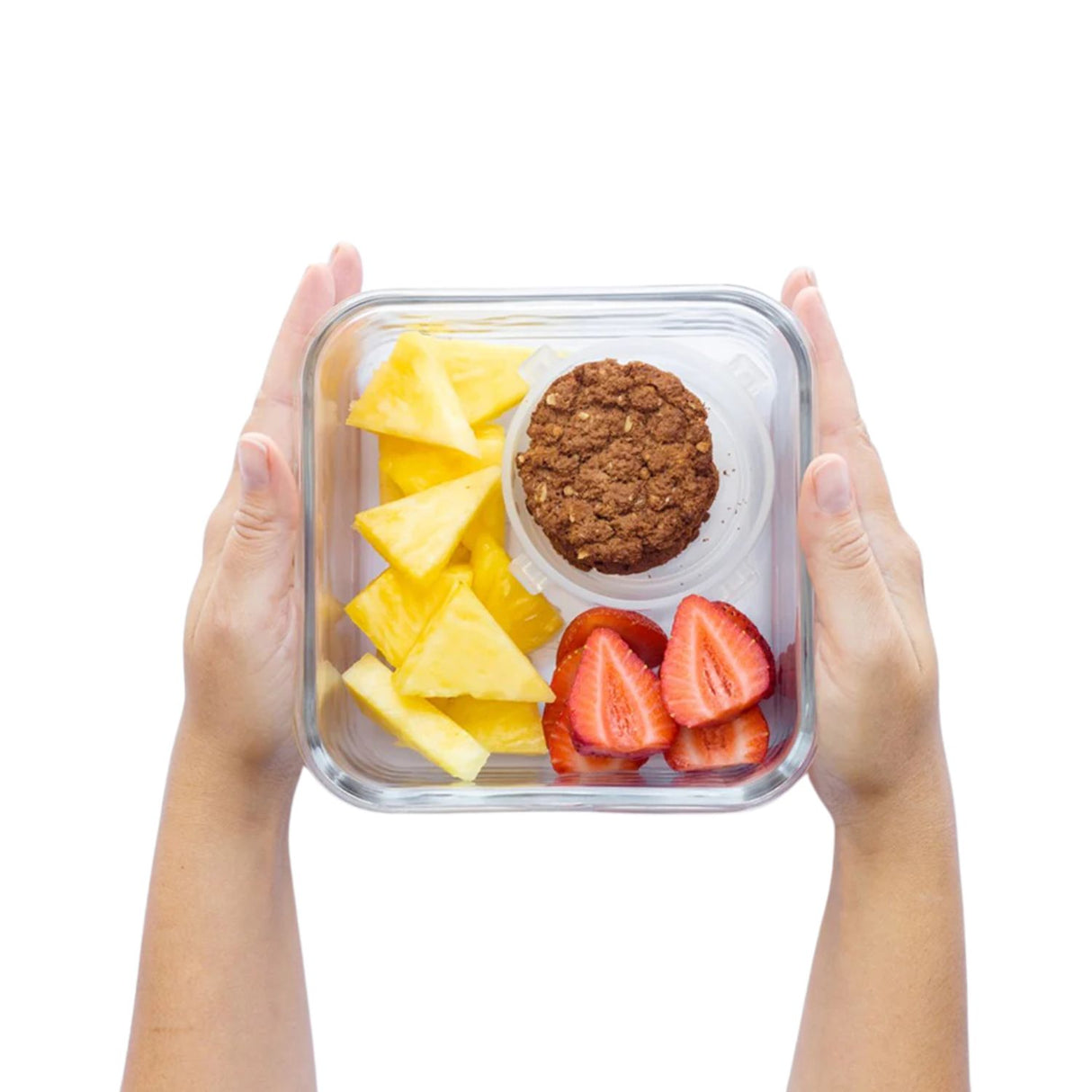 Contenedor De Vidrio Hermetico Cuadrado 1200mL Glasslock. Ideal para conservar alimentos frescos y sin olores. ¡Compra ahora y organiza tu cocina!-4