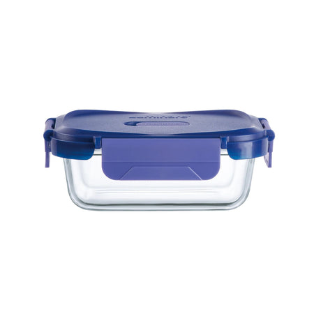 Contenedor De Vidrio Hermético Rectangular 370mL Luminarc. Ideal para conservar alimentos frescos y sin olores. ¡Compra ahora y organiza tu cocina!-2