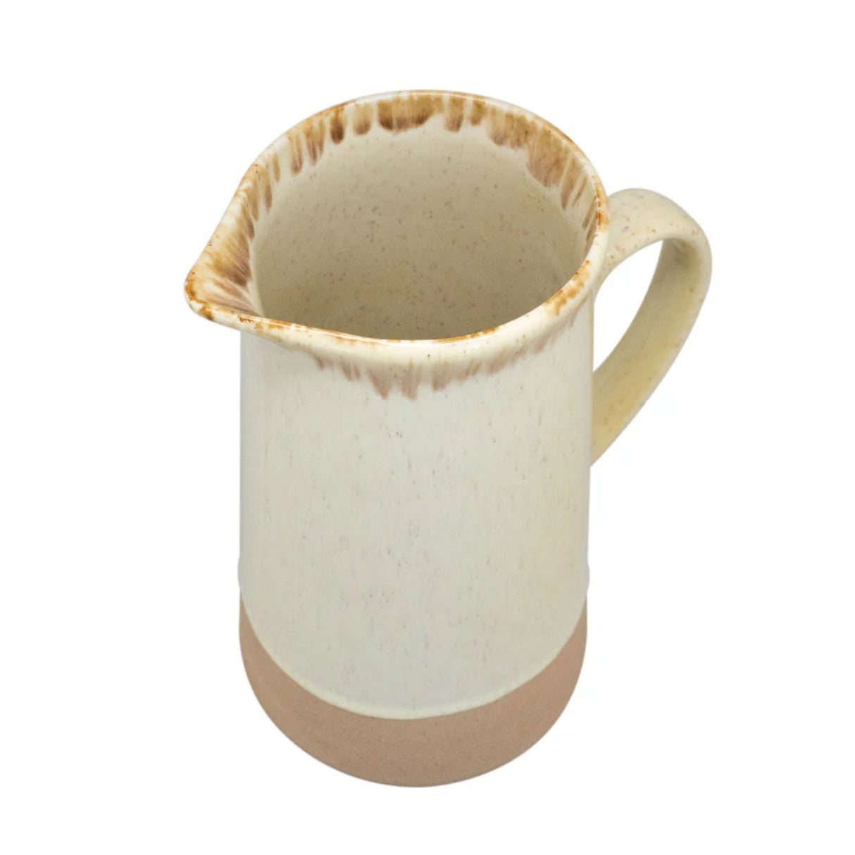 Jarro Ceramica Artesanal de 1300 Ml Con Mango Menaje Wayu