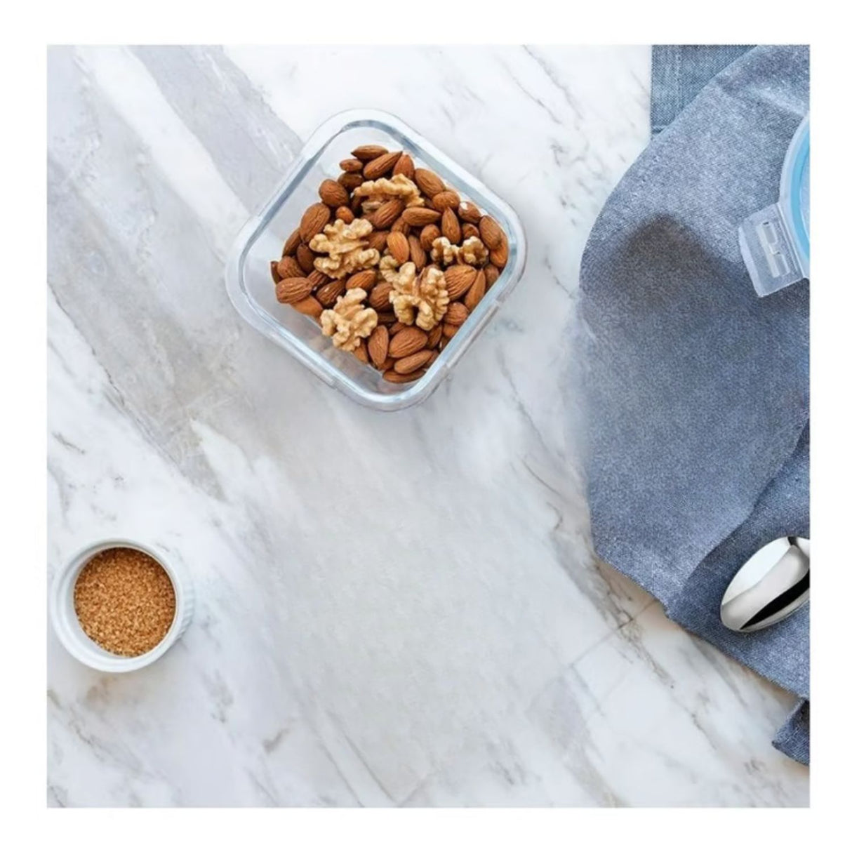 Pack 3 Contenedores Vidrio Hermético Cuadrado 520mL Luminarc. Mantén tus alimentos frescos y organizados. ¡Compra ahora y mejora tu cocina!-2